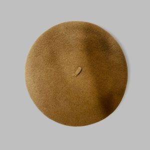 David And Young Tan Beret Hat